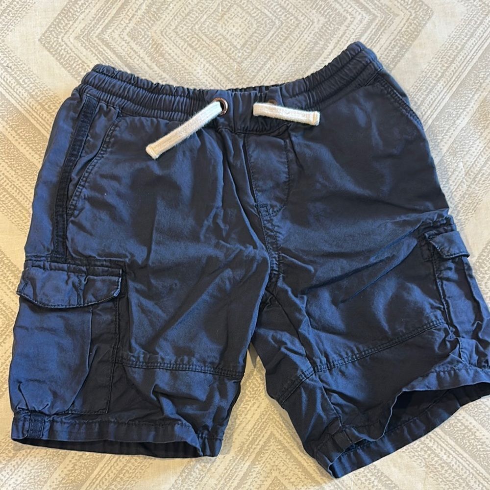 Scotch & Soda Boys Navy Blue Cargo Shorts - Size 6